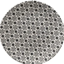 Gifi Vaisselle Et Accessoires De Table^Assiette à dessert petits motifs noir blanc