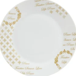 Gifi Vaisselle Et Accessoires De Table^Assiette à dessert porcelaine Noël