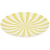 Gifi Vaisselle Et Accessoires De Table^Assiette à dessert porcelaine rayure bicolore Ø16cm