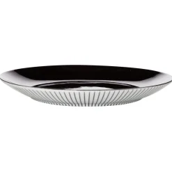 Gifi Vaisselle Et Accessoires De Table^Assiette à dessert rayure noire et blanche