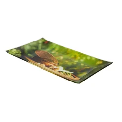 Gifi Vaisselle Et Accessoires De Table^Assiette à dessert rectangulaire design ail et pain