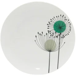 Gifi Vaisselle Et Accessoires De Table^Assiette à dessert ronde aigrette pissenlit blanche