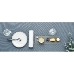Gifi Vaisselle Et Accessoires De Table^Assiette à dessert ronde blanche bordure gris noir Lizzy