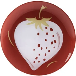 Gifi Vaisselle Et Accessoires De Table^Assiette à dessert ronde Luminarc fraise rouge
