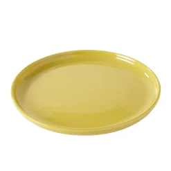 Gifi Vaisselle Et Accessoires De Table^Assiette à dessert ronde Oslo jaune moutarde