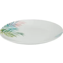 Gifi Vaisselle Et Accessoires De Table^Assiette à dessert ronde porcelaine feuillage multicolore