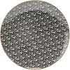 Gifi Vaisselle Et Accessoires De Table^Assiette à dessert ronde Praia motif ethnique noir blanc jaune