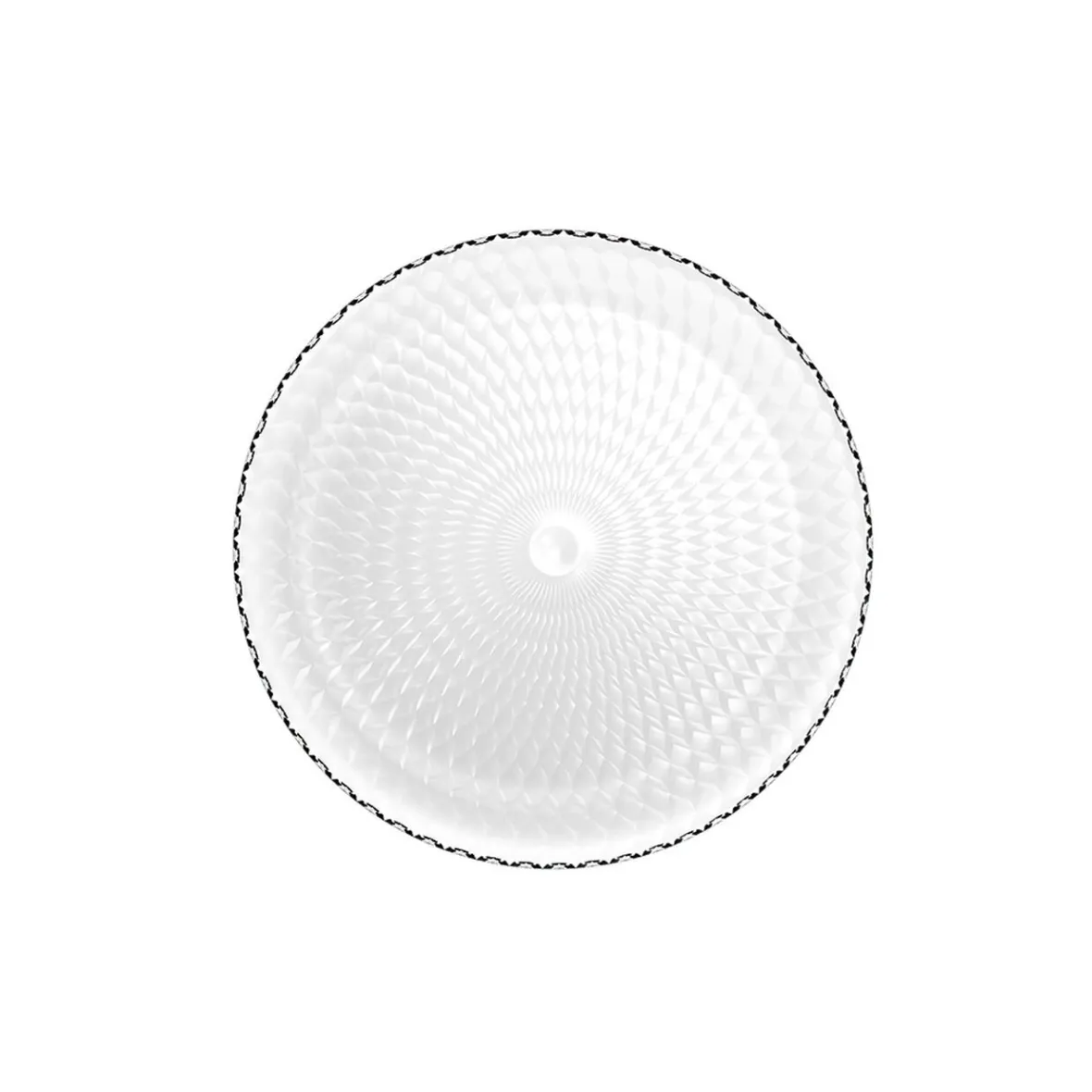 Gifi Vaisselle Et Accessoires De Table^Assiette à dessert ronde Pampilles blanc transparent Ø 19 cm