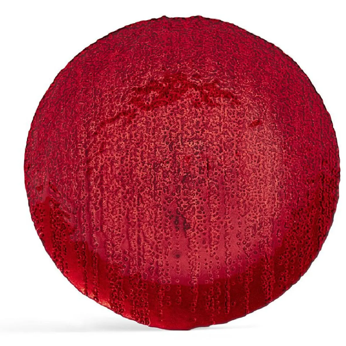 Gifi Vaisselle Et Accessoires De Table^Assiette à dessert ronde rouge Ø21cm verre