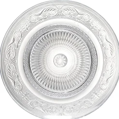 Gifi Vaisselle Et Accessoires De Table^Assiette à dessert ronde transparente ciselée