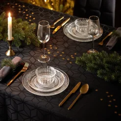 Gifi Vaisselle Et Accessoires De Table^Assiette à dessert ronde transparente ciselée