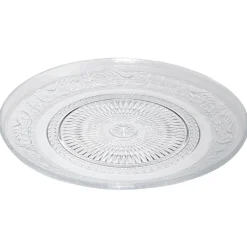 Gifi Vaisselle Et Accessoires De Table^Assiette à dessert ronde transparente ciselée