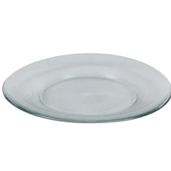 Gifi Vaisselle Et Accessoires De Table^Assiette à dessert ronde transparente striée