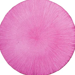 Gifi Vaisselle Et Accessoires De Table^Assiette à dessert rose verre strié