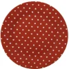 Gifi Vaisselle Et Accessoires De Table^Assiette à dessert rouge design coeurs blancs