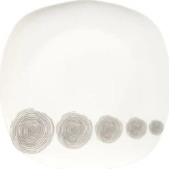 Gifi Vaisselle Et Accessoires De Table^Assiette à dessert tourbillons gris