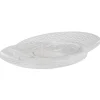 Gifi Vaisselle Et Accessoires De Table^Assiette à dessert transparente martelé x4