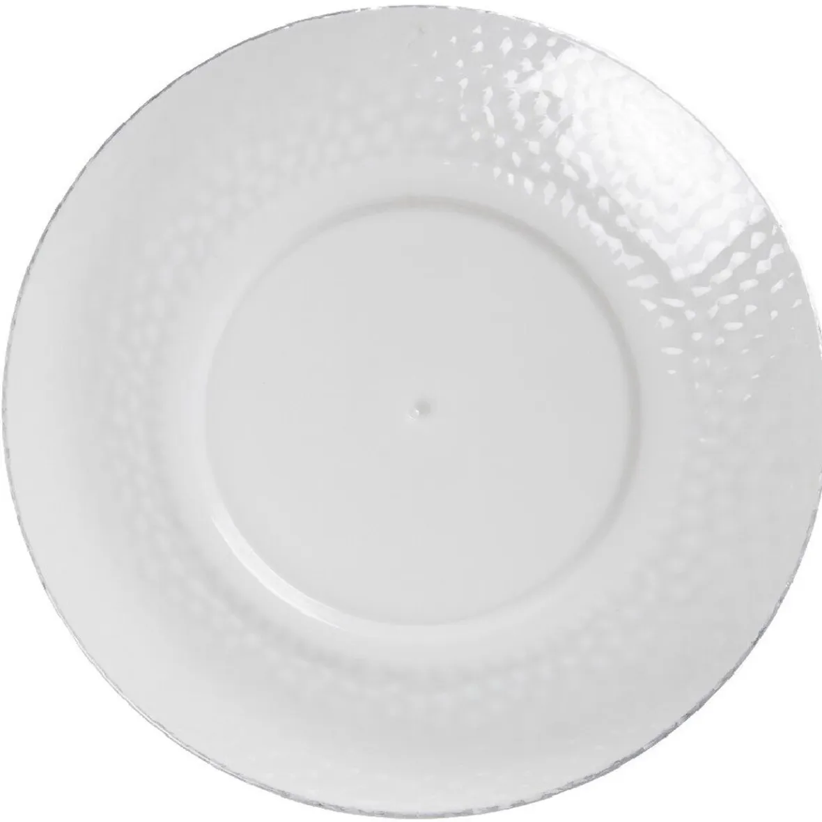 Gifi Vaisselle Et Accessoires De Table^Assiette à dessert transparente martelé x4
