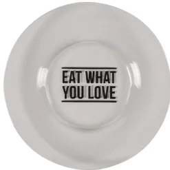 Gifi Vaisselle Et Accessoires De Table^Assiette à dessert transparente design "eat what you love"