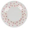 Gifi Vaisselle Et Accessoires De Table^Assiette à dessert verre Zana givre étoiles rouges