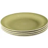 Gifi Vaisselle Et Accessoires De Table^Assiette à dessert vert anis effet spirale x4
