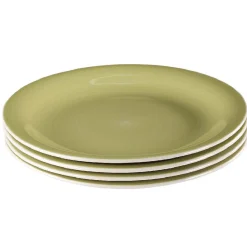 Gifi Vaisselle Et Accessoires De Table^Assiette à dessert vert anis effet spirale x4