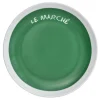 Gifi Vaisselle Et Accessoires De Table^Assiette à dessert verte contour blanc inscription Le marché