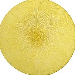 Gifi Vaisselle Et Accessoires De Table^Assiette à dessert verte verre strié