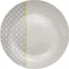 Gifi Vaisselle Et Accessoires De Table^Assiette à dessert Zanzibar motif géométrique blanc et gris