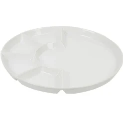 Gifi Vaisselle Et Accessoires De Table^Assiette à fondue barbecue blanche