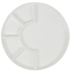 Gifi Vaisselle Et Accessoires De Table^Assiette à fondue barbecue blanche