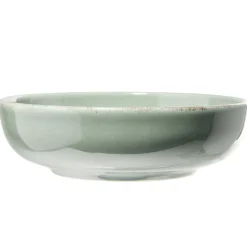 Gifi Vaisselle Et Accessoires De Table^Assiette à soupe Lisbonne en grès vert Ø18cm