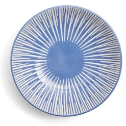 Gifi Vaisselle Et Accessoires De Table^Assiette à soupe Rio faïence bleue et blanche Ø20cm
