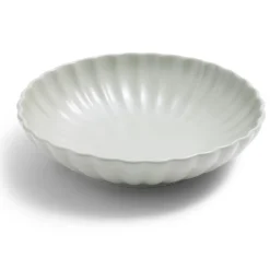 Gifi Vaisselle Et Accessoires De Table^Assiette à soupe Venise rebord ondulé faïence vert sauge Ø20cm