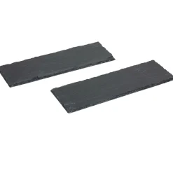 Gifi Vaisselle Et Accessoires De Table^Assiette ardoise rectangulaire café gourmand x2