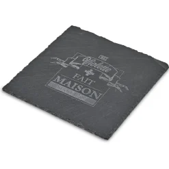 Gifi Vaisselle Et Accessoires De Table^Assiette carrée ardoise "Chez Violette"