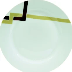 Gifi Vaisselle Et Accessoires De Table^Assiette creuse blanche décor lignes