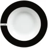Gifi Vaisselle Et Accessoires De Table^Assiette creuse blanche et noire