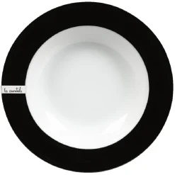 Gifi Vaisselle Et Accessoires De Table^Assiette creuse blanche et noire