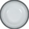 Gifi Vaisselle Et Accessoires De Table^Assiette creuse blanche et grise Sérénité Rayures