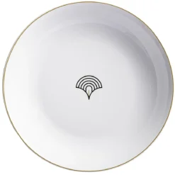 Gifi Vaisselle Et Accessoires De Table^Assiette creuse blanche motif flocon vague japonaise