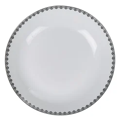 Gifi Vaisselle Et Accessoires De Table^Assiette creuse bordure berbère noire