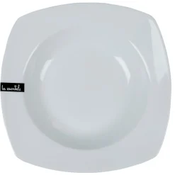 Gifi Vaisselle Et Accessoires De Table^Assiette creuse carrée blanche Les essentiels