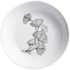 Gifi Vaisselle Et Accessoires De Table^Assiette creuse décor fleur blanc noir