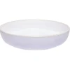 Gifi Vaisselle Et Accessoires De Table^Assiette creuse en faïence blanc avec liseré crème