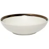 Gifi Vaisselle Et Accessoires De Table^Assiette creuse en faïence avec liseré doré