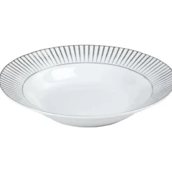 Gifi Vaisselle Et Accessoires De Table^Assiette creuse en porcelaine motif argenté