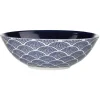 Gifi Vaisselle Et Accessoires De Table^Assiette creuse en porcelaine décor vague japonaise