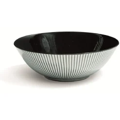 Gifi Vaisselle Et Accessoires De Table^Assiette creuse en porcelaine décor rayures soleil