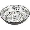 Gifi Vaisselle Et Accessoires De Table^Assiette creuse en porcelaine motif intérieur et extérieur coloré